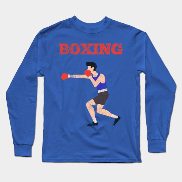 Vintage Boxing Long Sleeve T-Shirt by vladocar